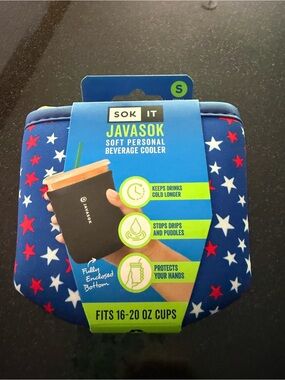 Sok-It JavaSok Insulated Neoprene Cup Sleeve - Small (16-20 oz) Patriotic Stars
